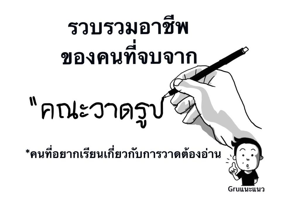 รวบรวมอาชีพ ของคนที่จบจาก”คณะวาดรูป”